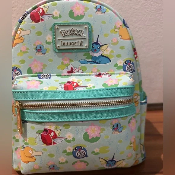 NWT Loungefly Pokémon Lilypad AOP backpack - Picture 4 of 6